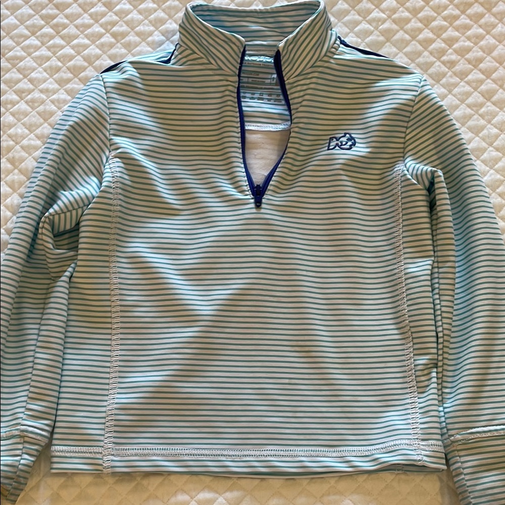 Striped Quarter-Zip Pullover